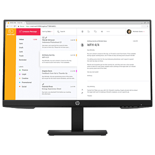 HP P24h G4 FHD 모니터 - 23.8" (7VH44AA) - Center facing