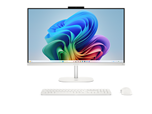 HP OmniStudio All-in-One Desktop Next Gen AI 27-cy0002kr PC - 68.58 cm (27) - Cotton white (D73NSPA-BN)