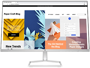 HP Series 5 23.8 inch FHD White Monitor - 524sw + HyperX PulseFire Mat 게이밍 마우스 패드(XL) + 다기능 에센스 크림 100ml - 23.8" (94C22AA-BN1)