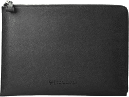 HP 13.3 고급 가죽 지퍼 슬리브(검정)