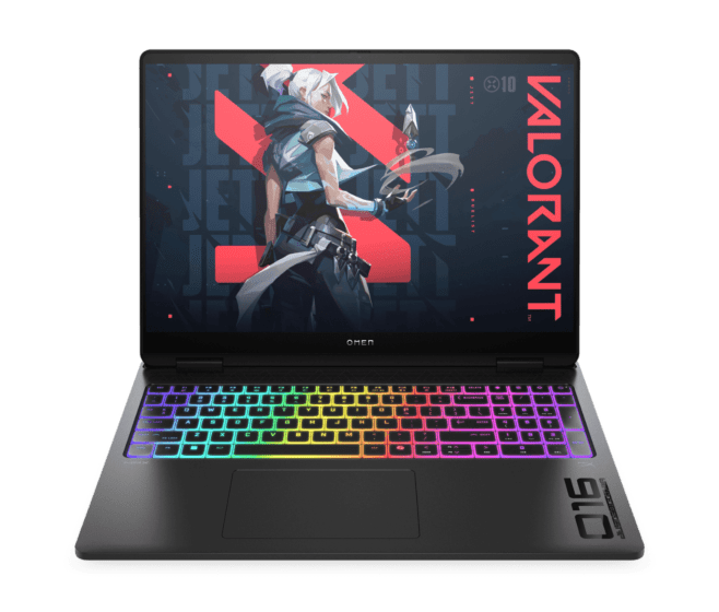 OMEN MAX Gaming Laptop 16-ah0198TX - 40.6 cm (16) - Shadow black aluminum in cover and base, light bar, RGB in keyboard frame, black chrome logo (C0PK1PA)