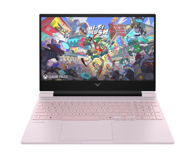 Victus Gaming Laptop 15-fa2380TX - 15.6" - Powder pink, chrome logo (C95V3PA)