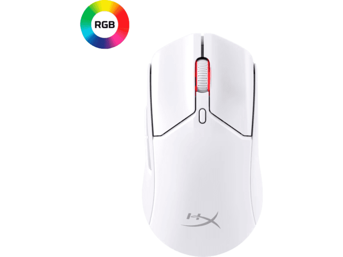 HyperX Pulsefire Haste 2 - Wireless Gaming Mouse (White) (6N0A9AA)