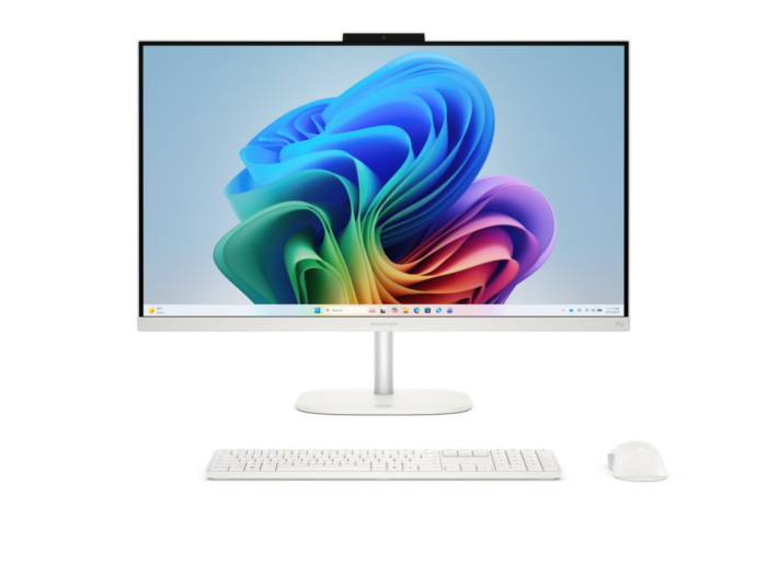 HP OmniStudio All-in-One Desktop Next Gen AI 27-cy0002kr PC - 68.58 cm (27) - Cotton white (D73NSPA-BN)