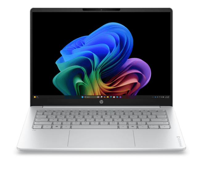 HP OmniBook 3 Laptop Next Gen AI 14-hs0003TU - 14" - Glacier silver cover and keyboard frame, canvas gray base (D5XL5PA)