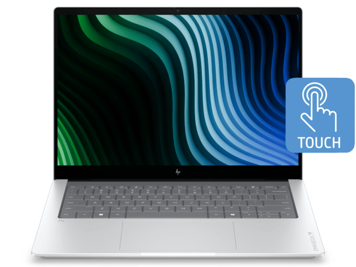 HP OmniBook X Laptop Next Gen AI 14-ka0067TU - 14" - Glacier silver aluminum (D75SLPA-BN)