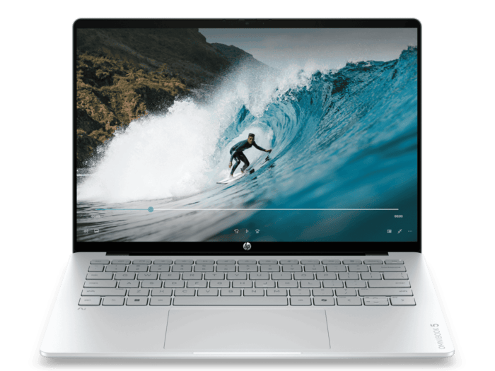 HP OmniBook 5 LaptopAI 14-hn0025AU - 14" - Glacier silver aluminum (D5EL4PA)