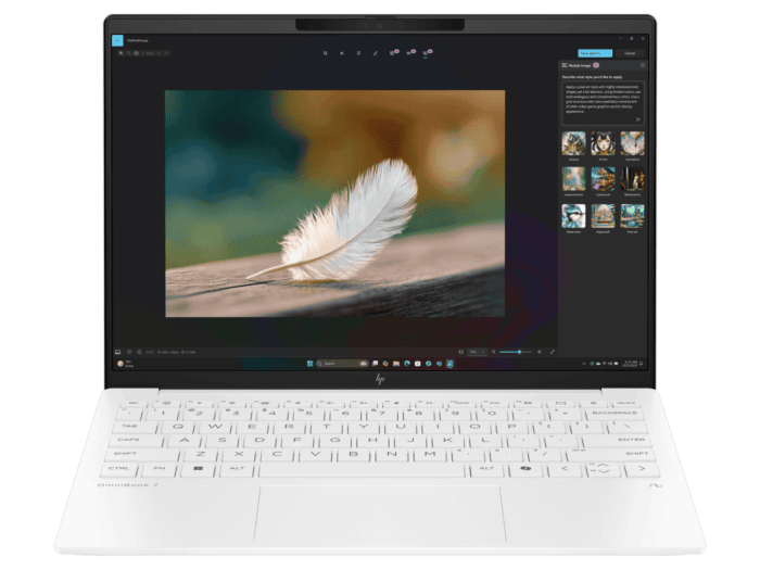 HP OmniBook 7 AeroNGAI 13-bg1061AU - 13.3" - Glacier silver (BH8D8PA-BN1)