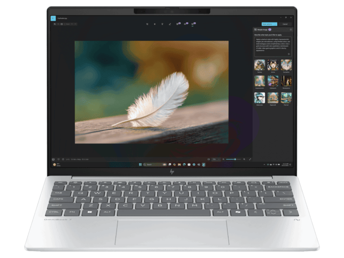 HP OmniBook 7 AeroNGAI 13-bg1061AU - 13.3" - Glacier silver (BH8D8PA-BN1)