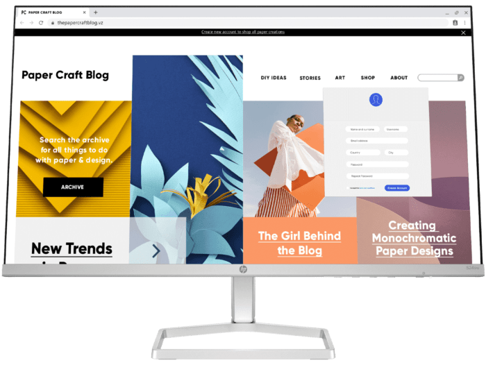 HP Series 5 23.8 inch FHD White Monitor - 524sw + HyperX PulseFire Mat 게이밍 마우스 패드(XL) + 다기능 에센스 크림 100ml - 23.8" (94C22AA-BN1)