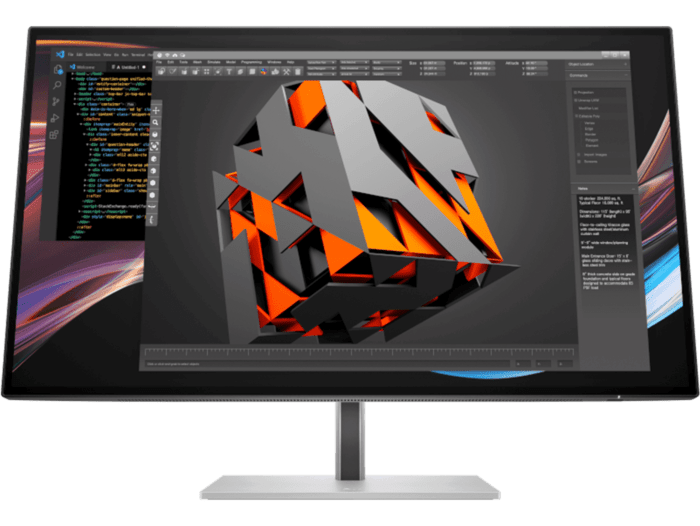 HP 시리즈 7 프로 727pk 4K Thunderbolt 4 모니터 + HyperX PulseFire Mat 게이밍 마우스 패드(XL) - 68.47 cm (27) (8J9G2AA-BN)