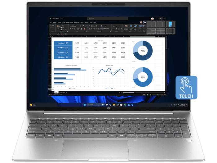 HP ProBook 4 G1i 16 inch Notebook AI PC - 40.6 cm (16) - Pike silver (BL5S6PT)