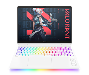 OMEN MAX Gaming Laptop 16-ah0187TX - 40.6 cm (16) - Ceramic white aluminum cover, ceramic white magnesium base and keyboard frame (BX9S2PA)