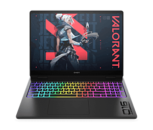 OMEN MAX Gaming Laptop 16-ah0198TX - 40.6 cm (16) - Shadow black aluminum in cover and base, light bar, RGB in keyboard frame, black chrome logo (C0PK1PA)