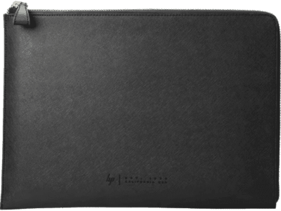 HP 13.3 고급 가죽 지퍼 슬리브(검정)