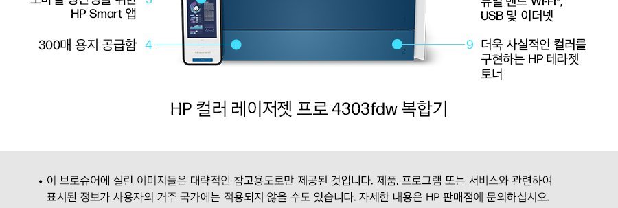 HP 컬러 레이저젯 프로 4303fdw 복합기