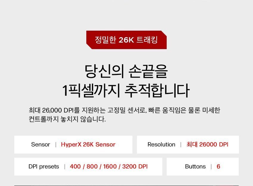 HyperX PulseFire Haste 2 Pro 4K 무선 게이밍 마우스