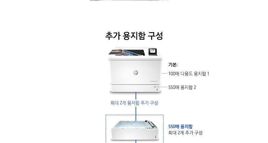 HP 컬러 레이저젯 엔터프라이즈 M751dn 프린터